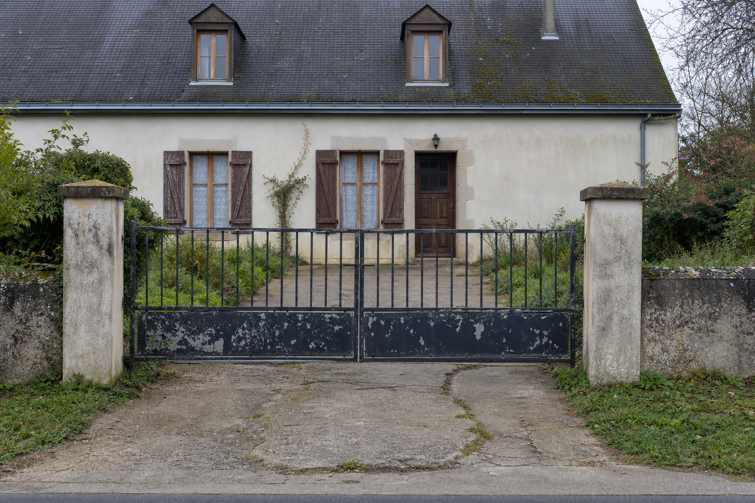 Exemple illustratif d’abords de maison avant rénovation ciblée